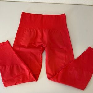 Third Love Bright Orange Flex Leggings. Size L